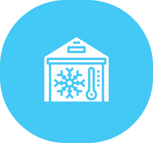 Lager prehrambenih proizvoda na + i - režimu